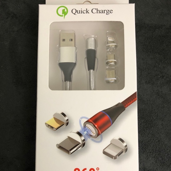 ElectroLust 360 Magnetic Data Cable Blue, Silver - Picture 5 of 5